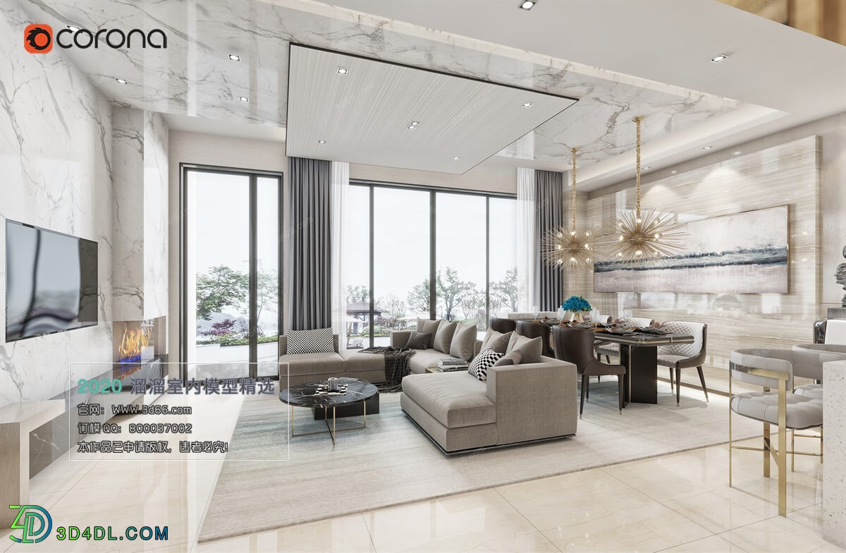 3D66 2020 Living Room Modern Style A117