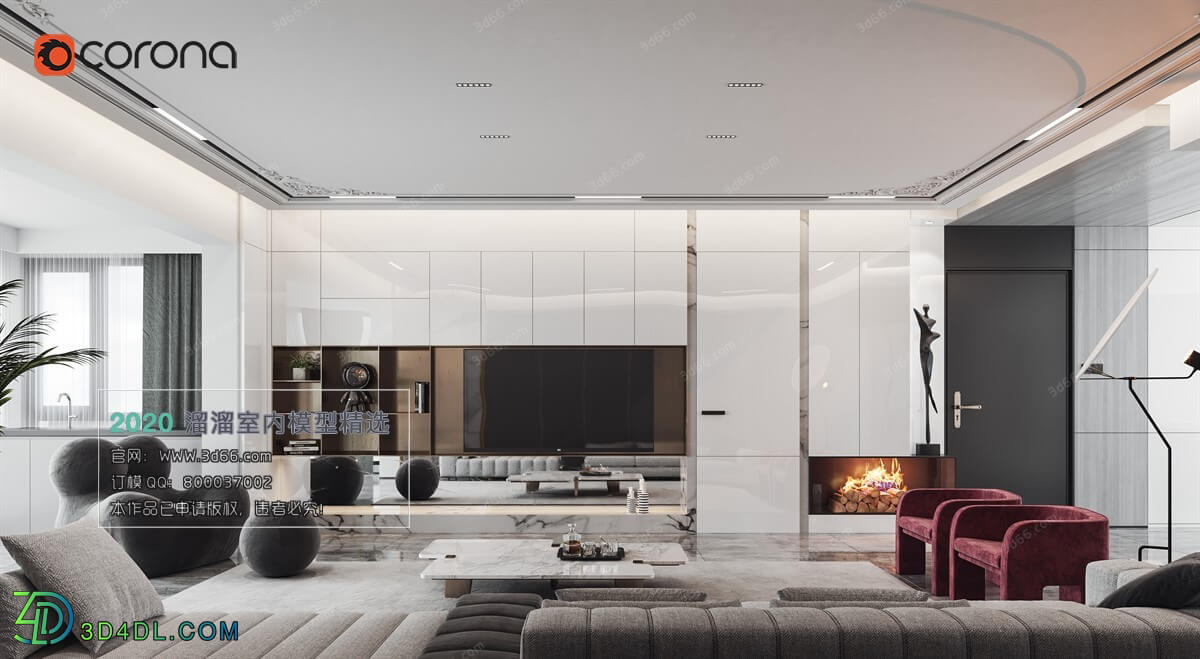 3D66 2020 Living Room Modern Style A120