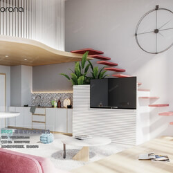 3D66 2020 Living Room Modern Style A124 