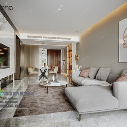 3D66 2020 Living Room Modern Style A129 