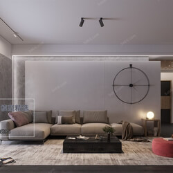 3D66 2020 Living Room Modern Style A133 