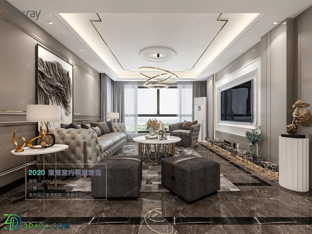 3D66 2020 Living Room Modern Style B002