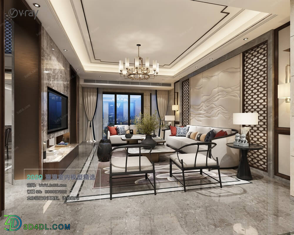 3D66 2020 Living Room Modern Style C009