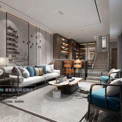 3D66 2020 Living Room Modern Style C010 
