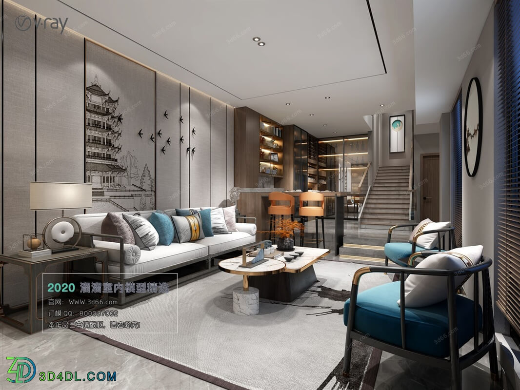 3D66 2020 Living Room Modern Style C010