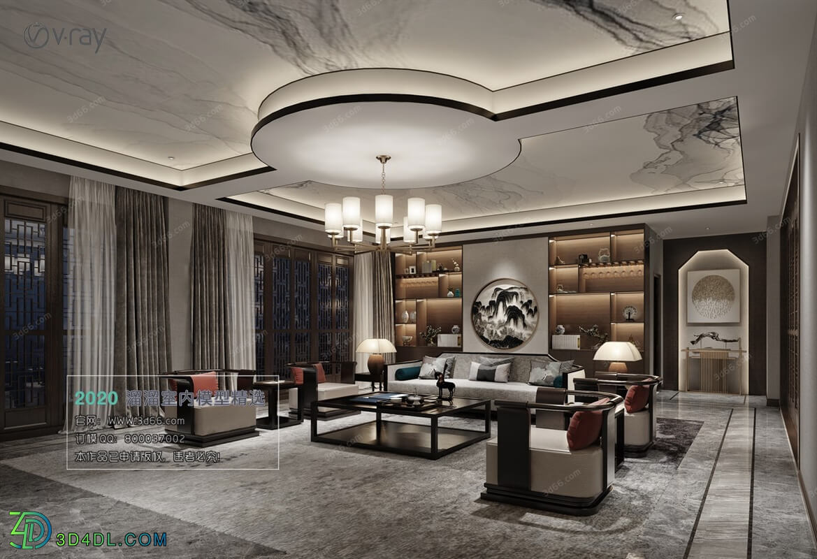 3D66 2020 Living Room Modern Style C011