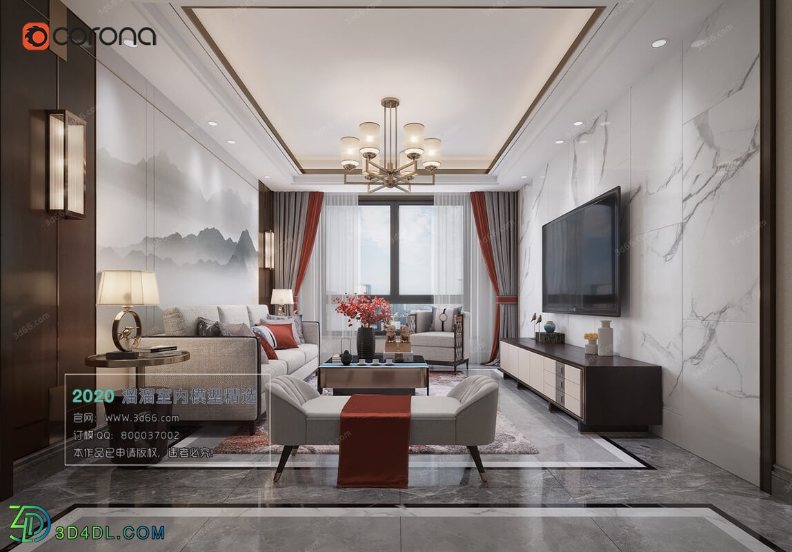 3D66 2020 Living Room Modern Style C027