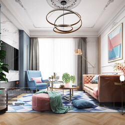 3D66 2020 Living Room Modern Style D001 