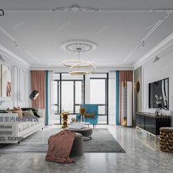 3D66 2020 Living Room Modern Style D007 