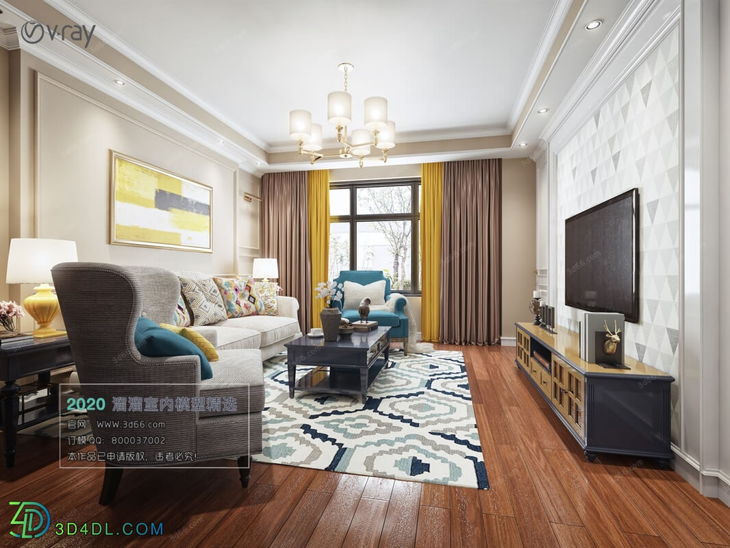 3D66 2020 Living Room Modern Style E004