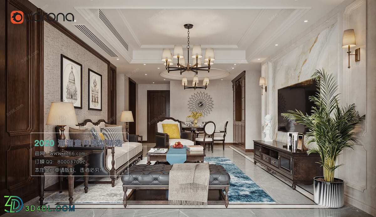 3D66 2020 Living Room Modern Style E008