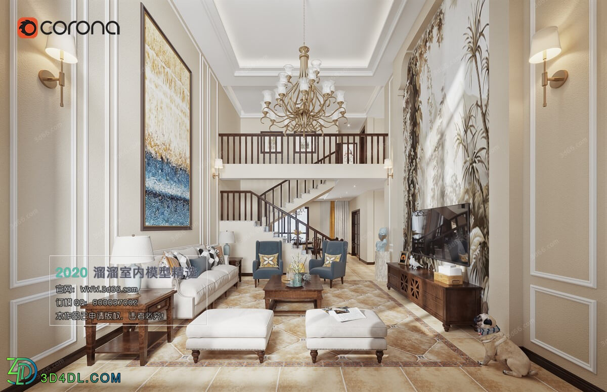 3D66 2020 Living Room Modern Style E009