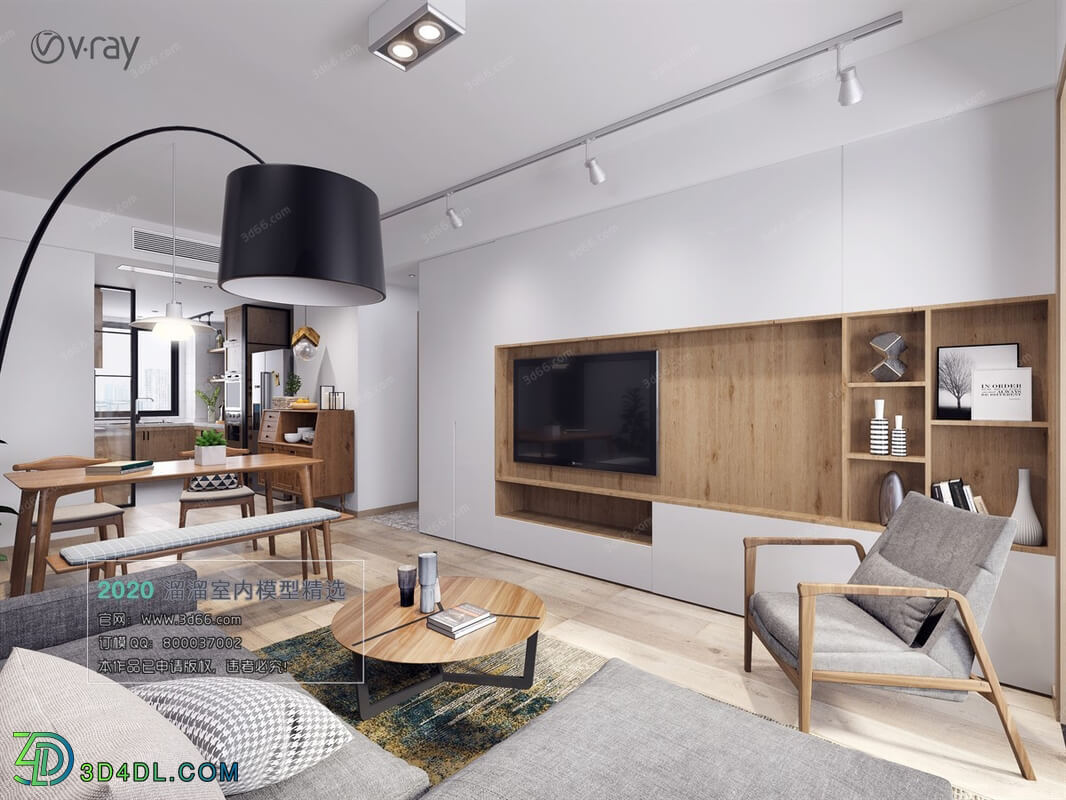 3D66 2020 Living Room Modern Style M001