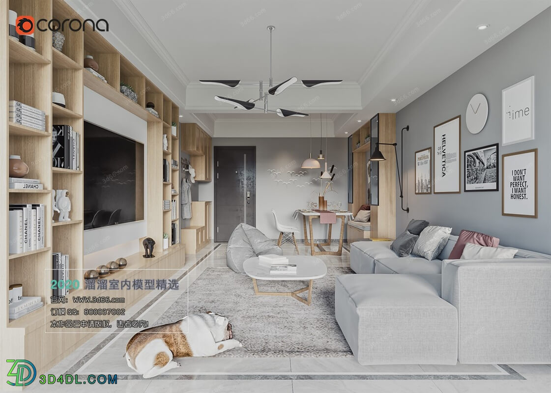 3D66 2020 Living Room Modern Style M003