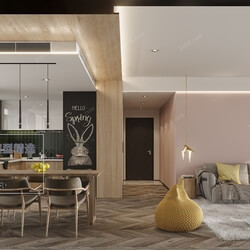 3D66 2020 Living Room Modern Style M005 