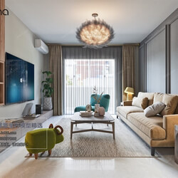 3D66 2020 Living Room Modern Style M007 