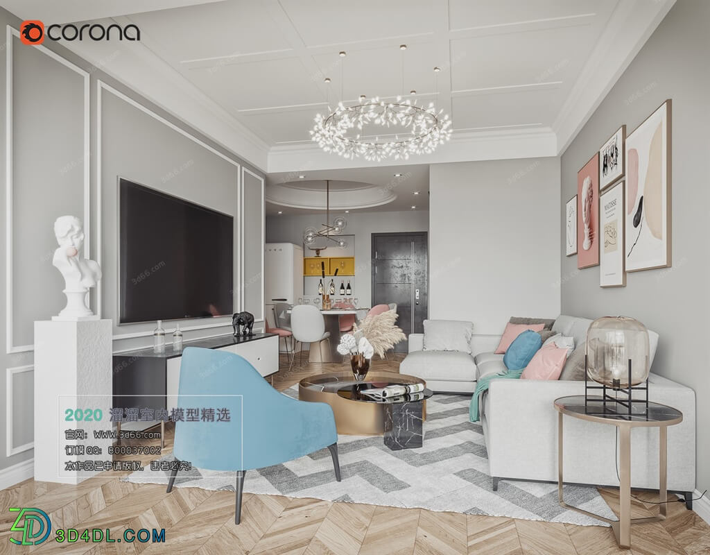 3D66 2020 Living Room Modern Style M008