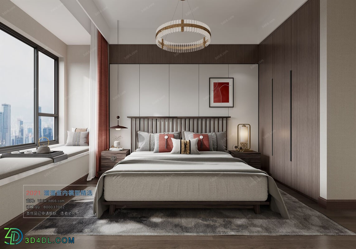 3D66 2021 Bedroom Chinese Style CrC018