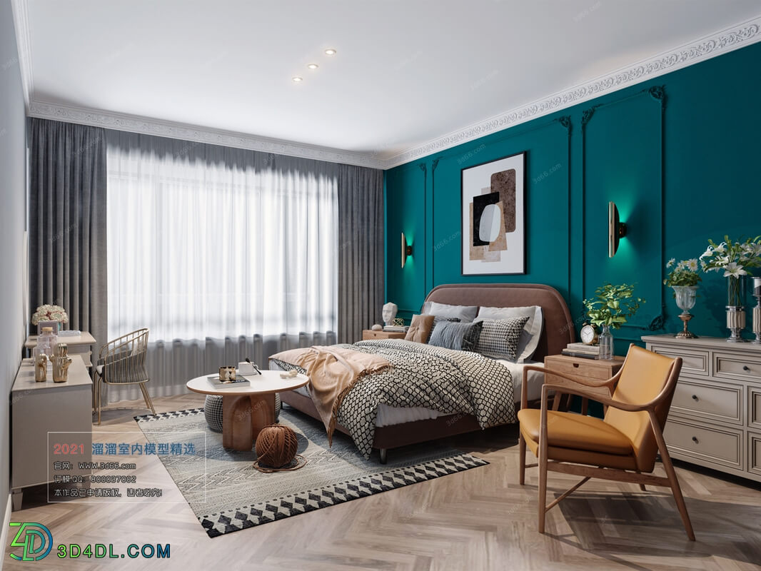 3D66 2021 Bedroom European Style VrD001