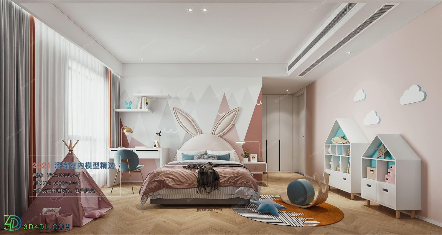 3D66 2021 Bedroom Nordic Style CrM006