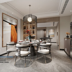3D66 2021 Dining Room Kitchen Chinese Style CrC002 