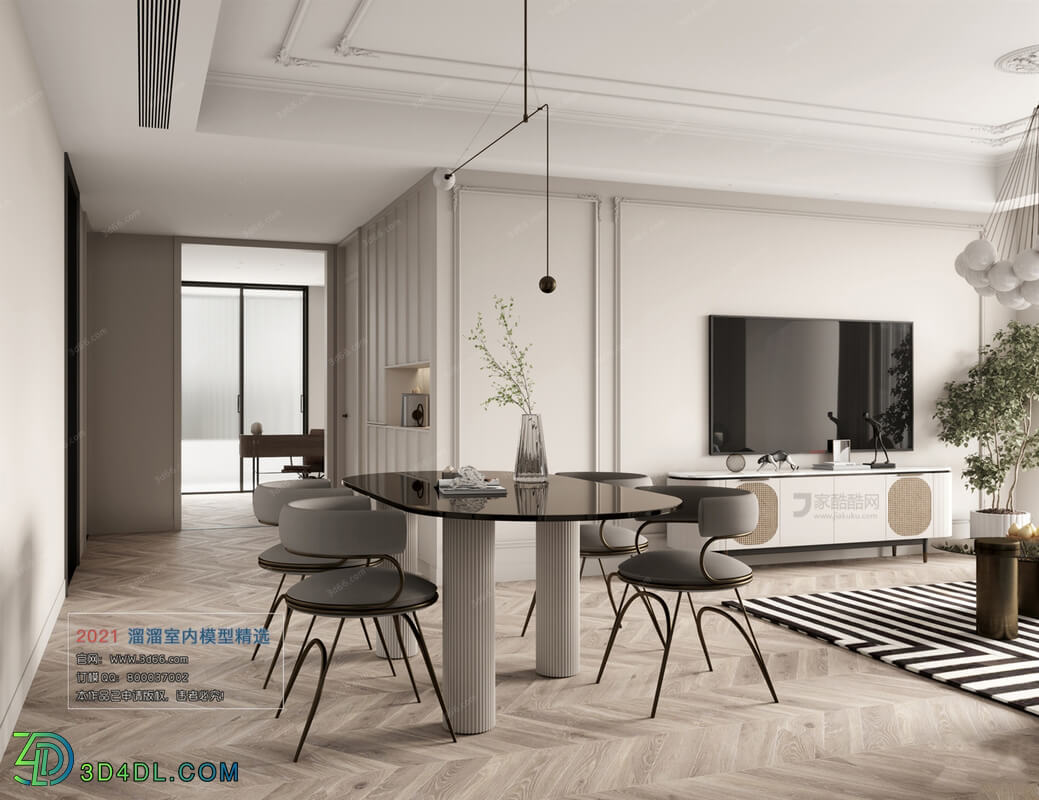 3D66 2021 Dining Room Kitchen European Style CrD001