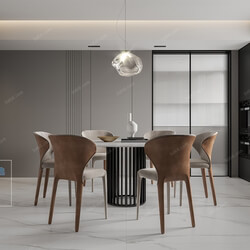 3D66 2021 Dining Room Kitchen Modern Style CrA004 