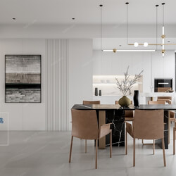 3D66 2021 Dining Room Kitchen Modern Style CrA006 