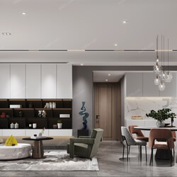 3D66 2021 Dining Room Kitchen Modern Style CrA010 