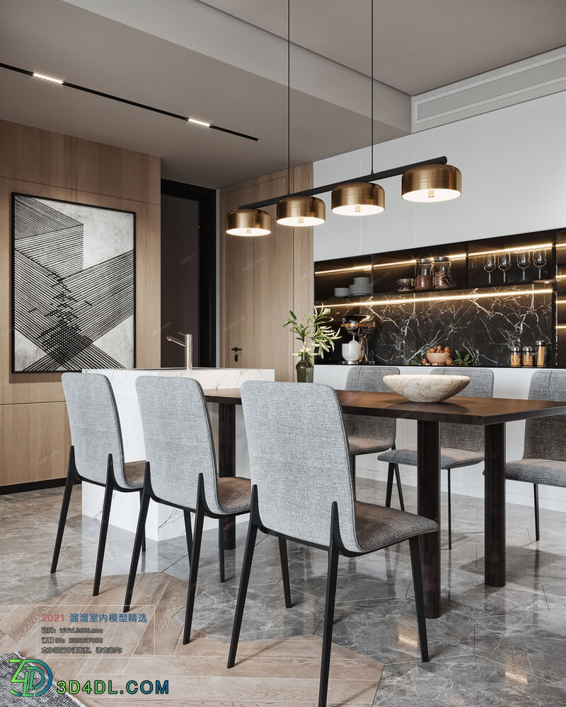 3D66 2021 Dining Room Kitchen Modern Style CrA015