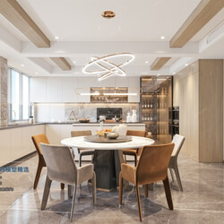 3D66 2021 Dining Room Kitchen Modern Style CrA017 
