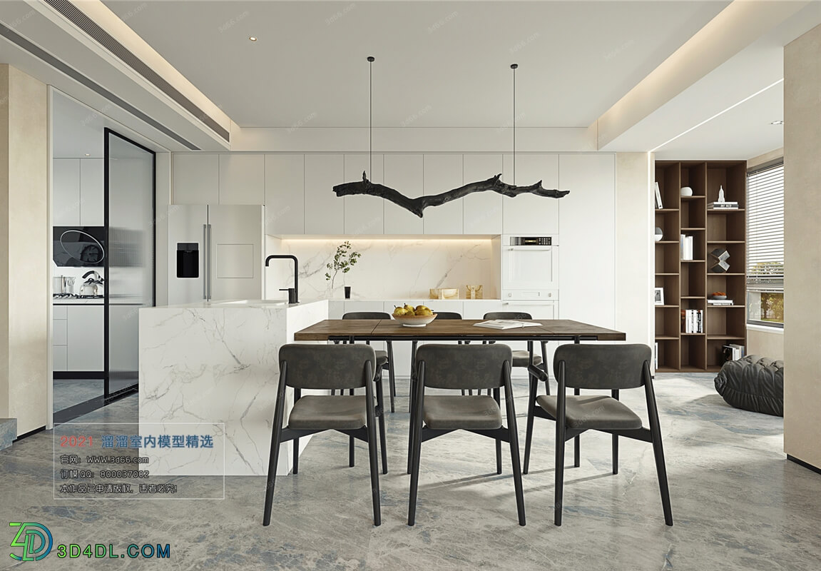 3D66 2021 Dining Room Kitchen Modern Style CrA022