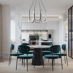 3D66 2021 Dining Room Kitchen Modern Style CrA024 