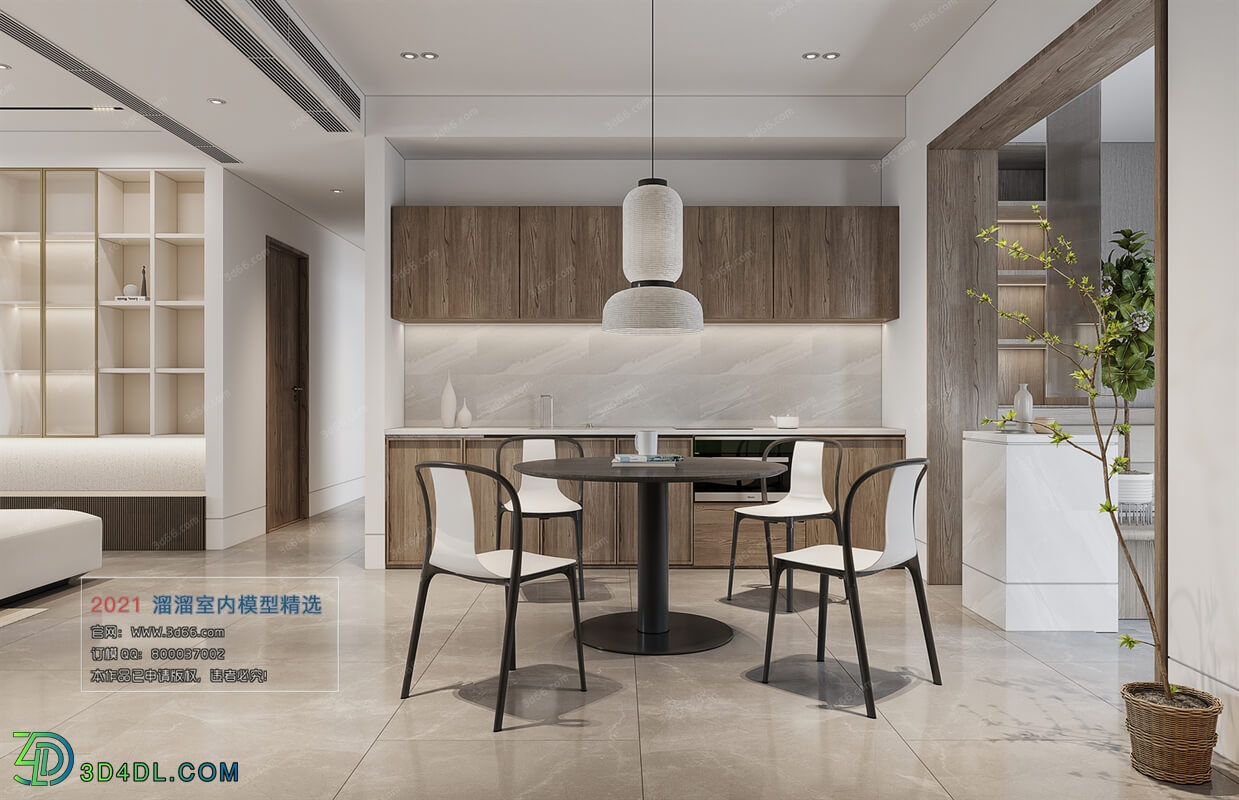 3D66 2021 Dining Room Kitchen Modern Style CrA037