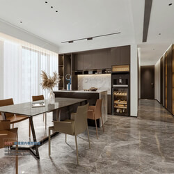 3D66 2021 Dining Room Kitchen Modern Style VrA007 