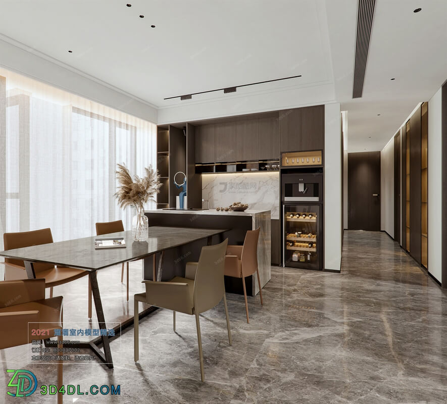 3D66 2021 Dining Room Kitchen Modern Style VrA007