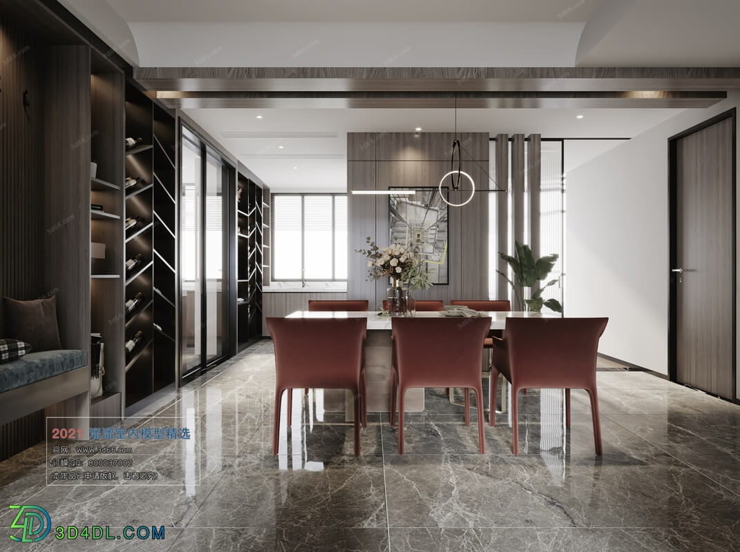 3D66 2021 Dining Room Kitchen Modern Style VrA008