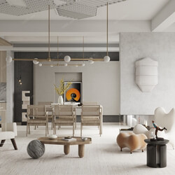 3D66 2021 Dining Room Kitchen Nordic Style CrM001 
