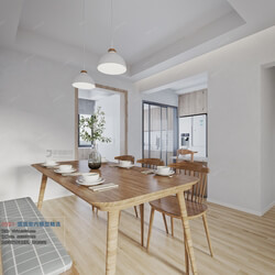 3D66 2021 Dining Room Kitchen Nordic Style VrM002 
