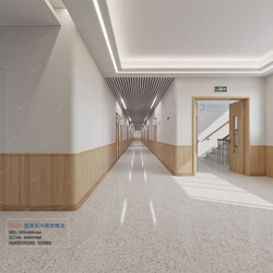 3D66 2021 Elevator Lobby Aisle Modern Style CrA006 