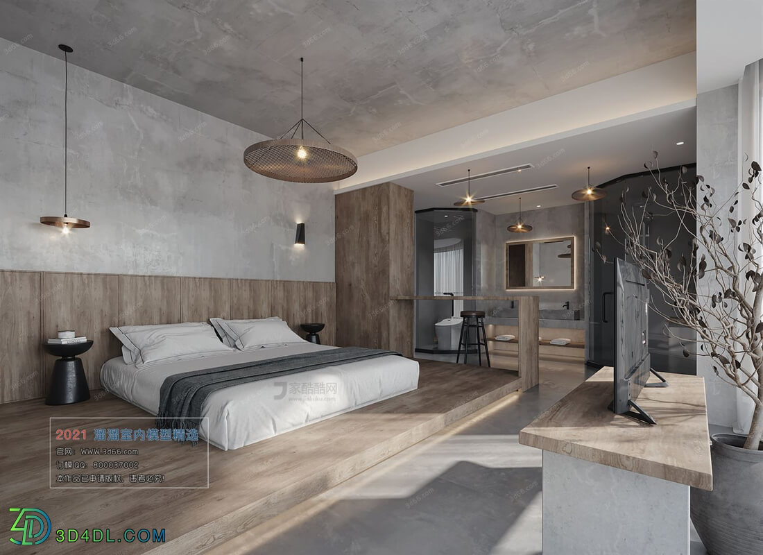 3D66 2021 Hotel Suite Industrial Style CrH001