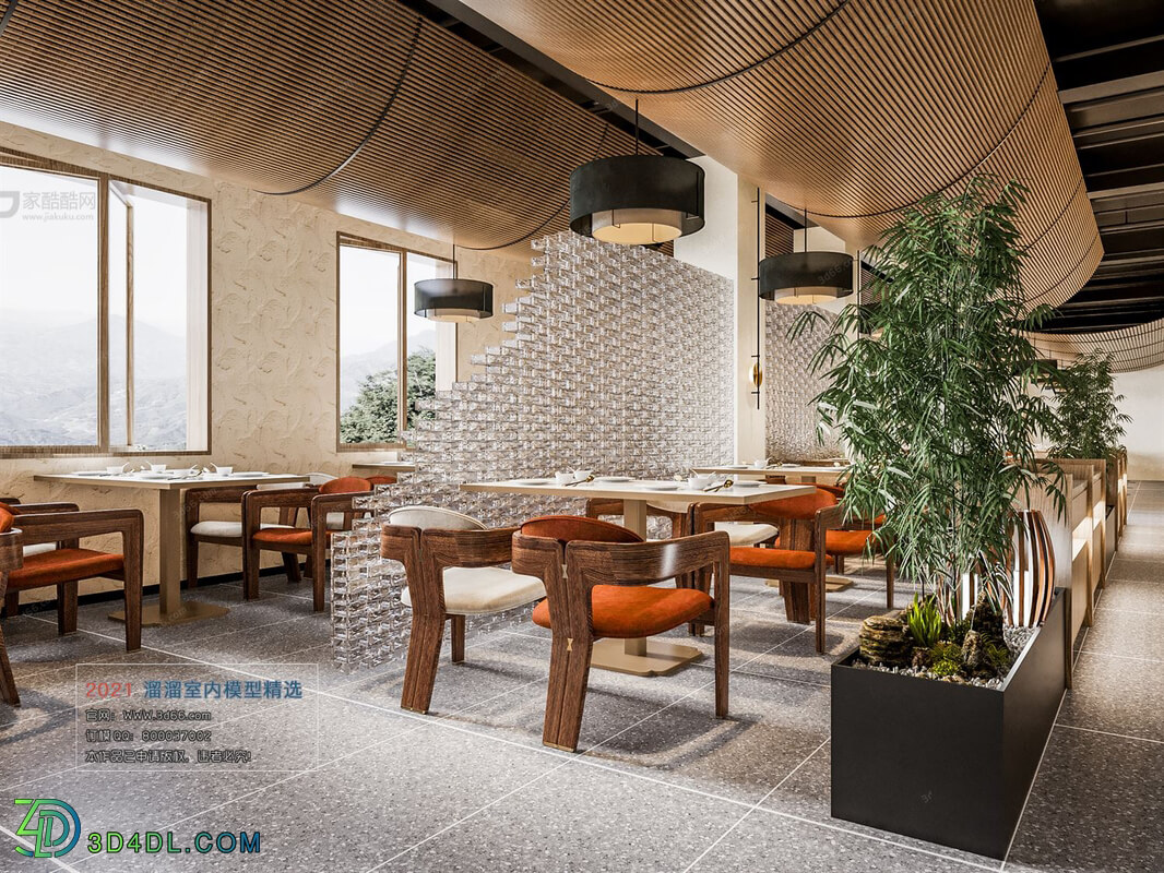 3D66 2021 Hotel Teahouse Cafe Modern Style CrA005