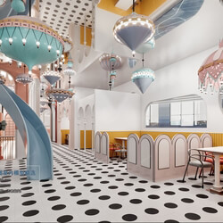 3D66 2021 Hotel Teahouse Cafe Modern Style CrA008 