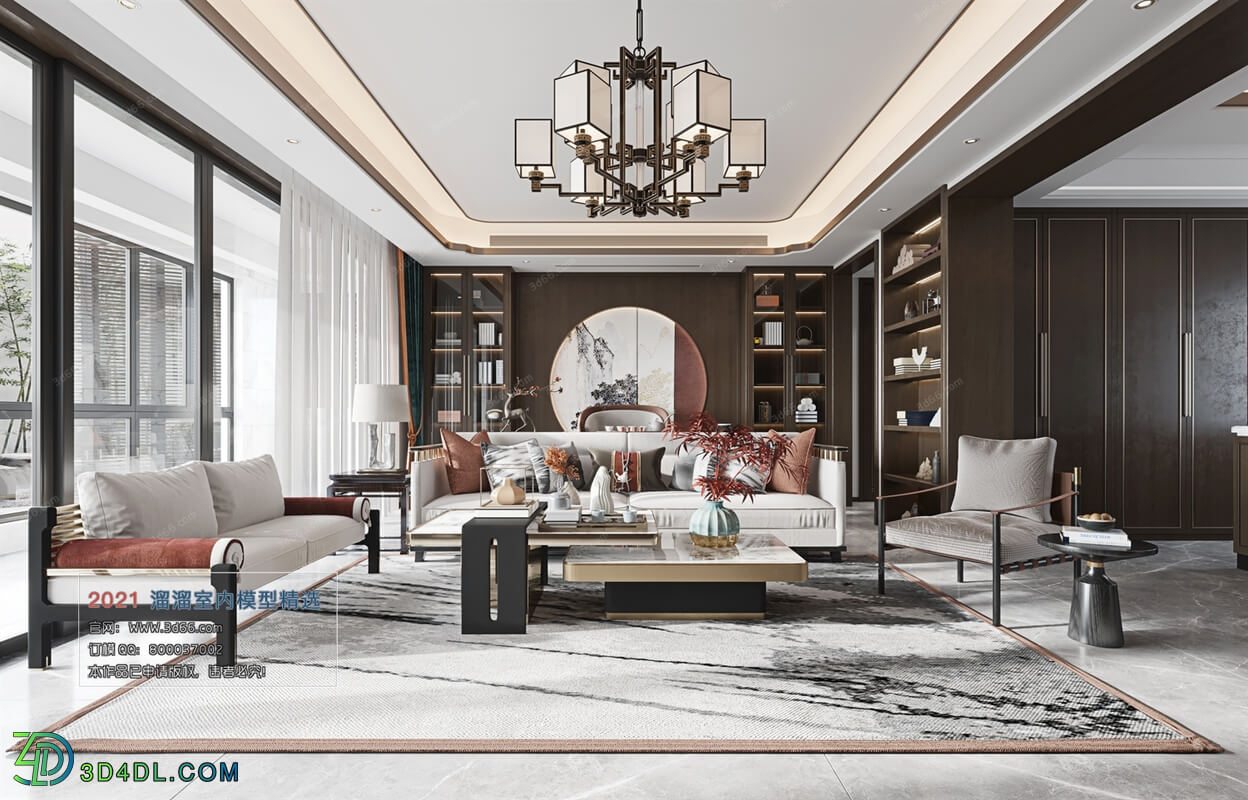 3D66 2021 Living Room Chinese Style CrC021