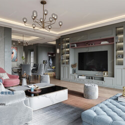 3D66 2021 Living Room European Style CrD001 
