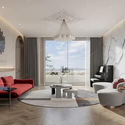 3D66 2021 Living Room European Style CrD018 