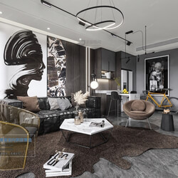 3D66 2021 Living Room Industrial Style VrH001 