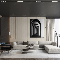 3D66 2021 Living Room Modern Style CrA007 