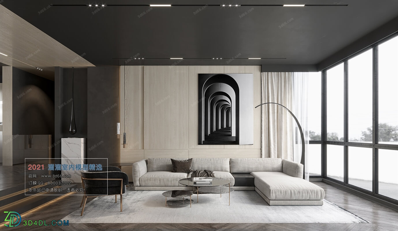 3D66 2021 Living Room Modern Style CrA007