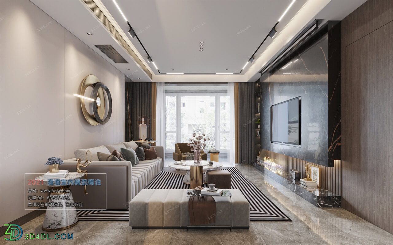 3D66 2021 Living Room Modern Style CrA013